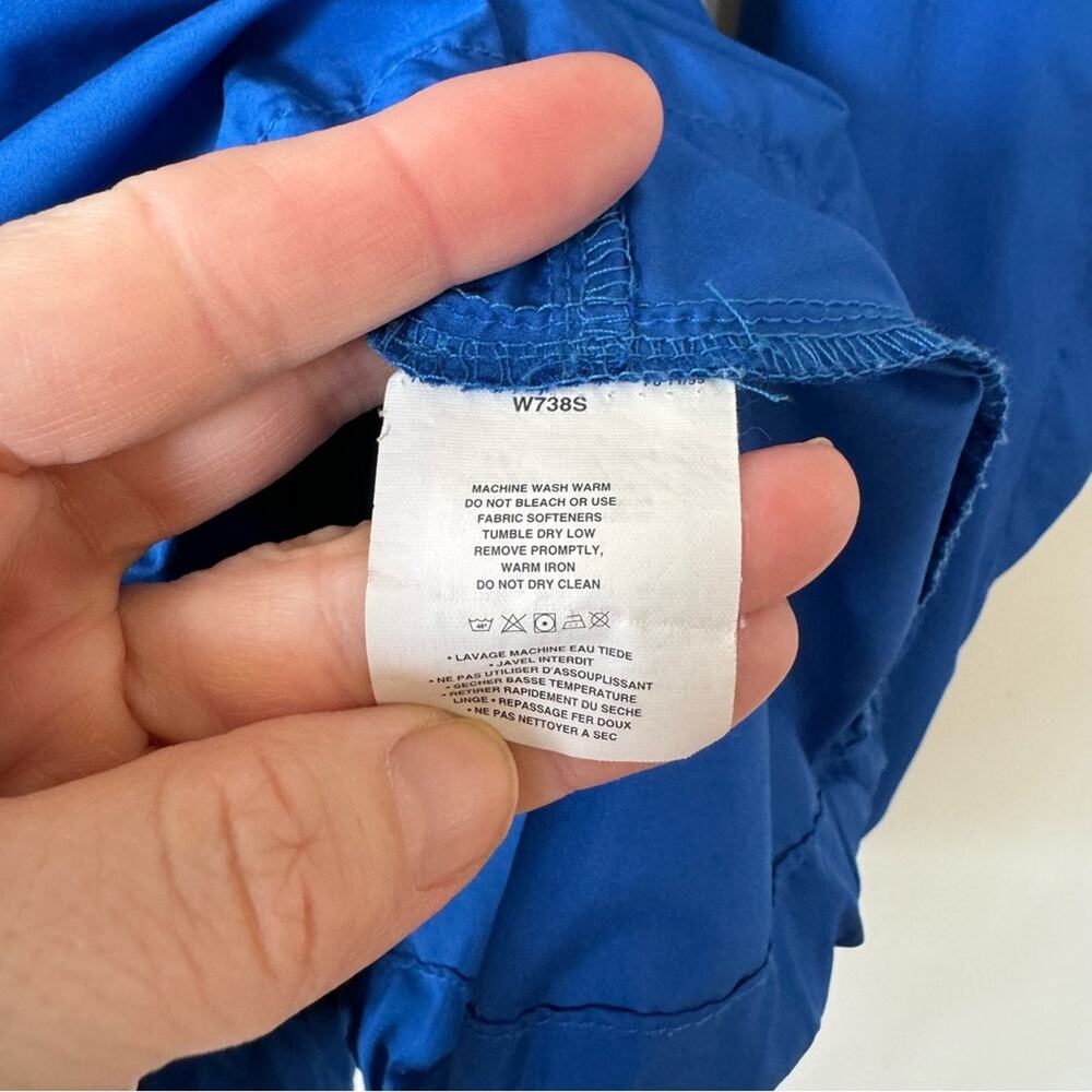 Patagonia Vintage Blue Helium Windshirt 1/2 Zip Pullover Lightweight Windbreaker - Picture 8 of 9